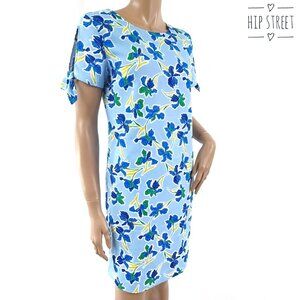 BANANA REPUBLIC Short Open Sleeve Iris Floral Shift Dress S
